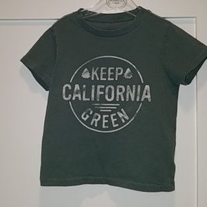 EUC "KEEP CALIFORNIA GREEN" Peek Kids T-SHIRT